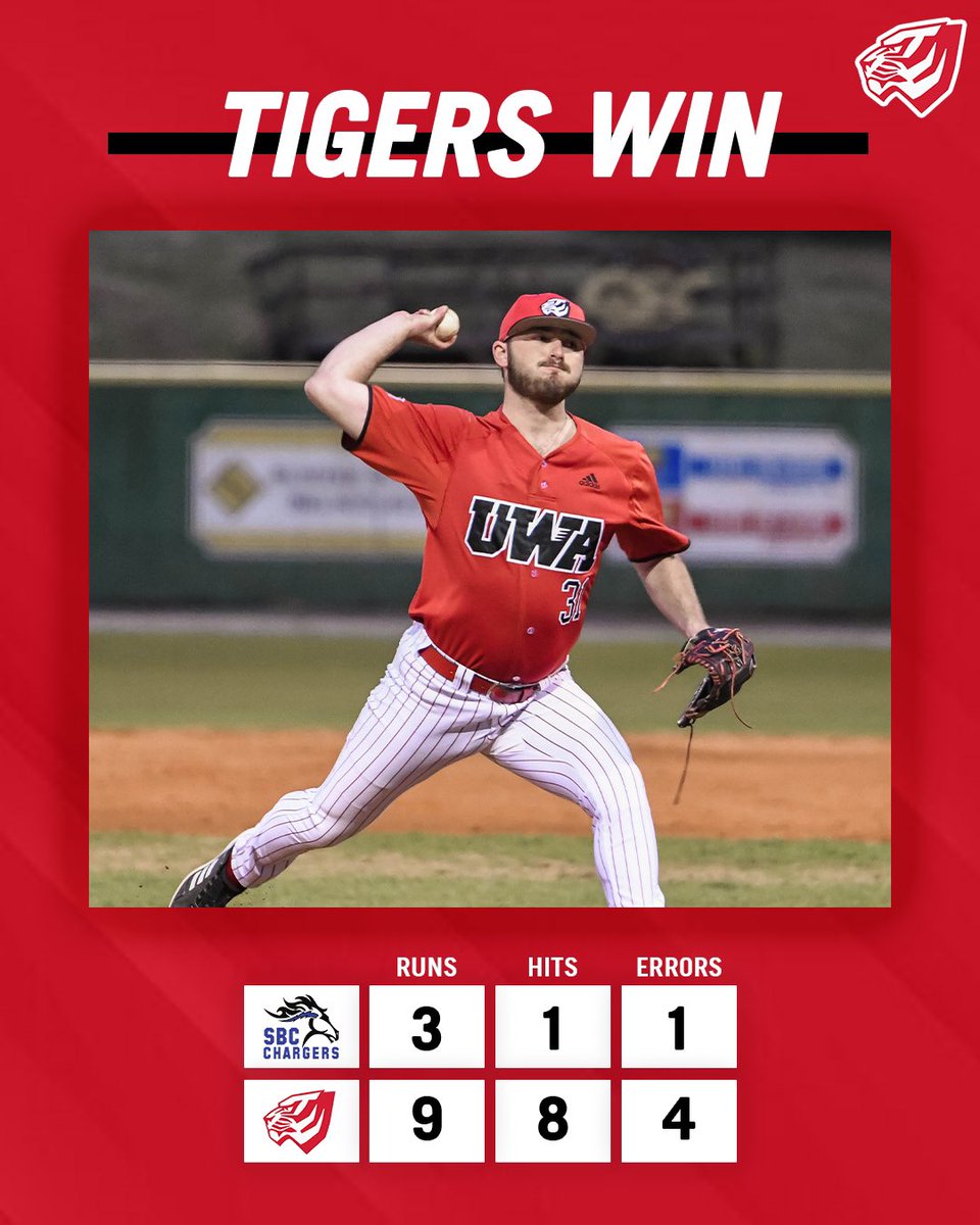 UWAAthletics's tweet photo. TIGERS WIN! π
βΎοΈ
BB | Final | UWA 9, SBC 3
#WinWithWestAL https://t.co/p5oGZ8fIn1