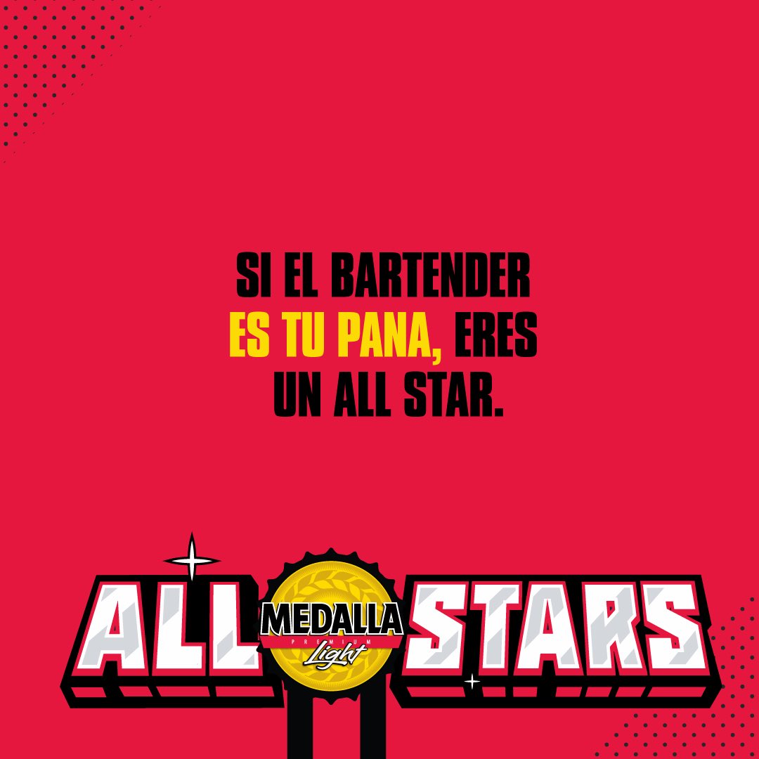 medallaofficial's tweet photo. Estas #Justas2023, todos somos #AllStars. 🏆  Quote RT tagueando a ese pana que es el verdadero All-Star del jangueo.  📍Nos vemos desde el 27 en Maya. https://t.co/rDYZOdoaO8