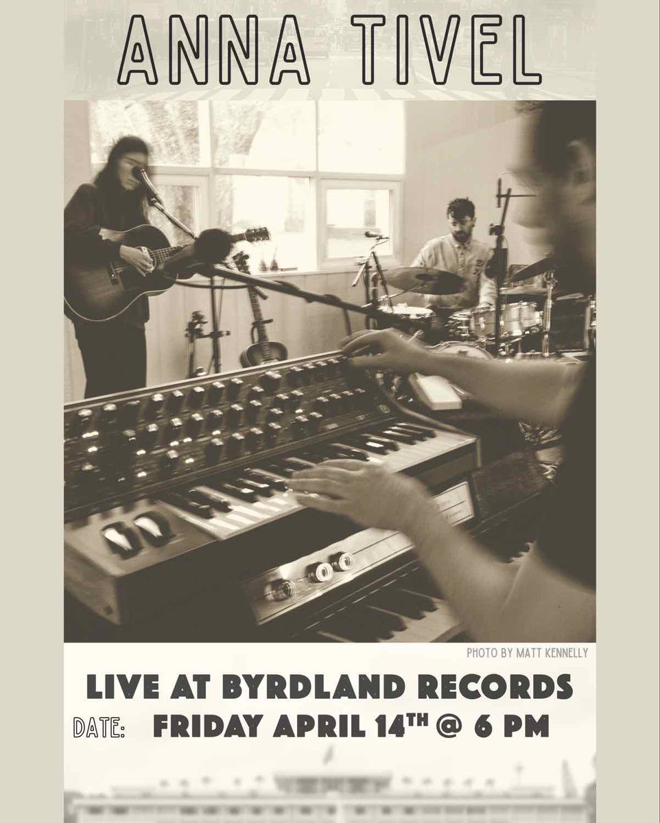Byrdland Records (@byrdlandrecords) on Twitter photo DC!! Portland OR folk singer-songwriter <a href="/AnnaTivel/">Anna Tivel</a> is performing LIVE in store THIS FRI 4/14!! FREE RSVP > eventbrite.com/e/613583804677 DC!! Portland OR folk singer-songwriter <a href="/AnnaTivel/">Anna Tivel</a> is performing LIVE in store THIS FRI 4/14!! FREE RSVP > eventbrite.com/e/613583804677