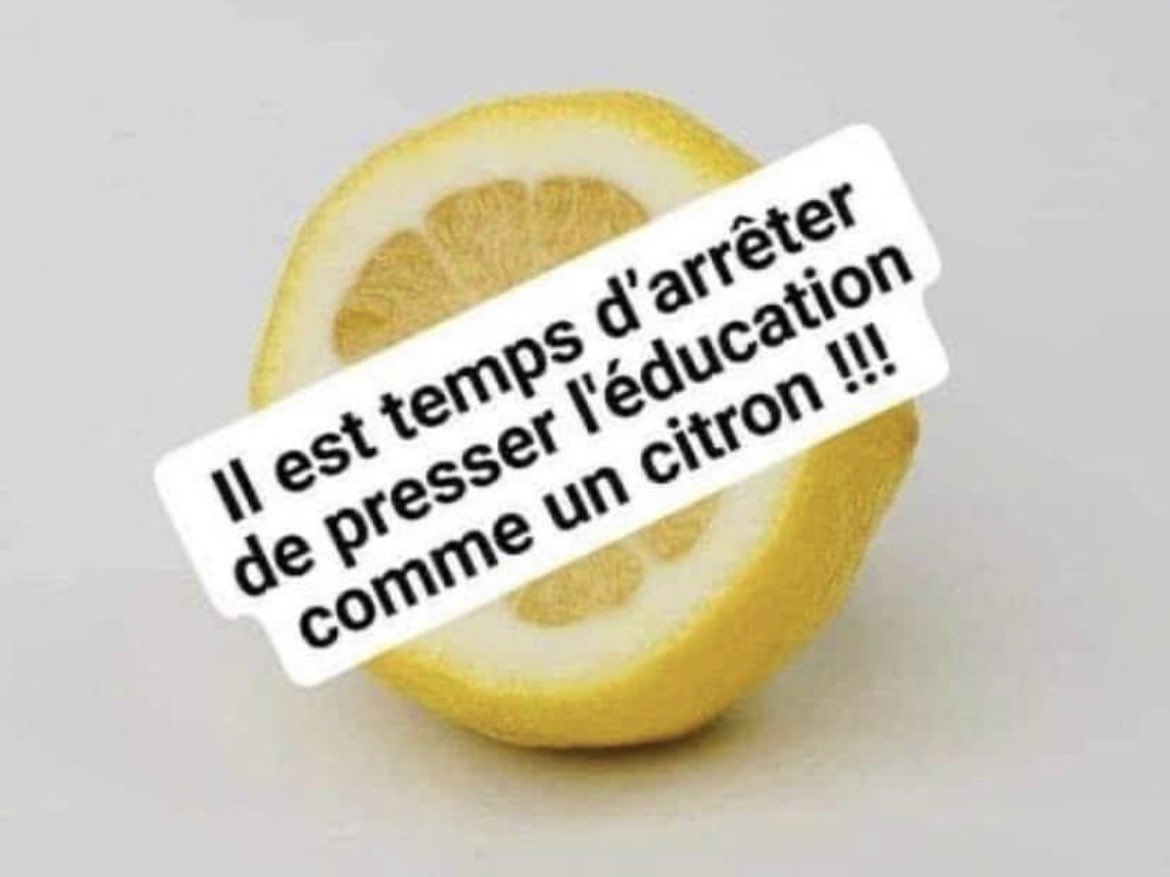 Are you wondering why the lemon? 🍋👊🏼

NB Teachers have had enough of being squeezed to the last drop! Education is an investment NOT an expense! 

This gov’t loves to pick a fight with working people, we didn’t start it but we care too much about public ed to be pushed around.