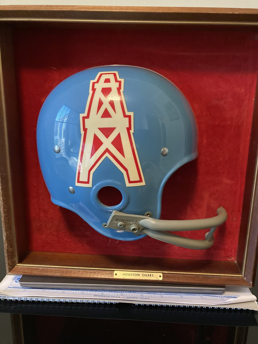 Helmet Archaeology on Twitter "Riddell Houston Oilers Half TK Football