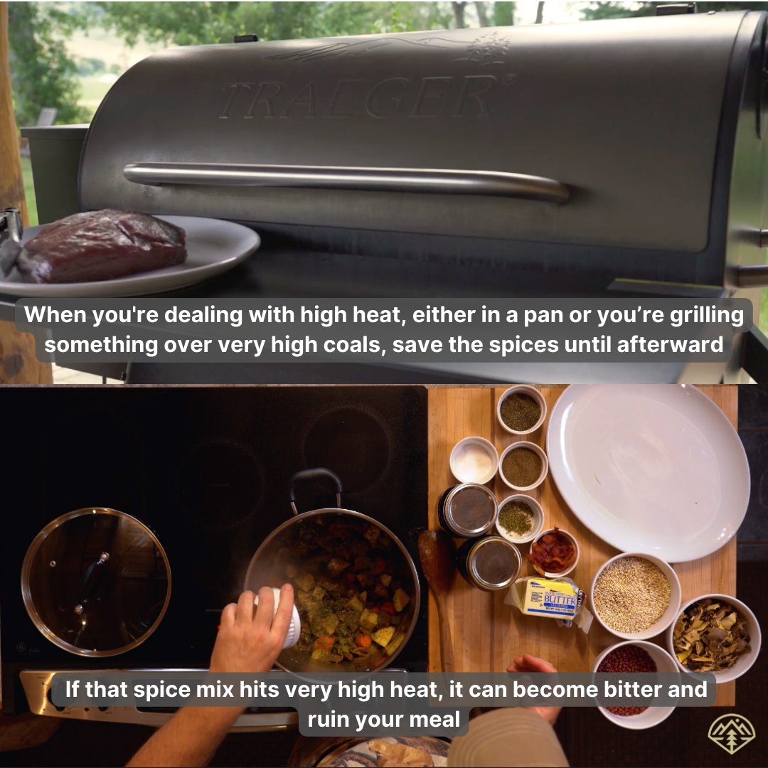 Outdoor_Class's tweet image. Hot take from Hank Shaw: spice after #grilling