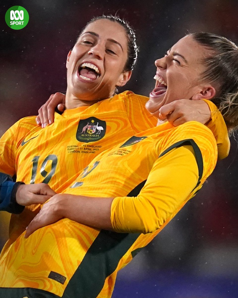 😁 Hehe

Waking up to the news that our Matildas have ended England's 30-match unbeaten run with a 2-0 victory in London.

Read our match report here: ab.co/3UAADG4