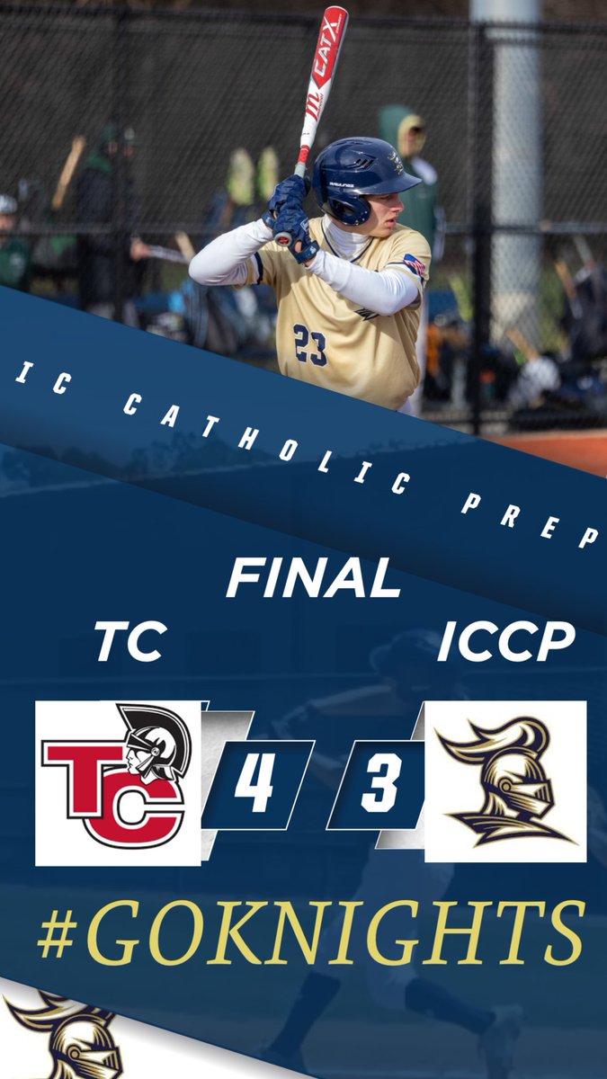 The Knights get the tying and winning run in scoring position but unable to drive them in to lose 4-3. The Knights are now 7-5, 4-1 in conference. They are back in action on Thursday at home vs St. Francis at home at 4:30pm.