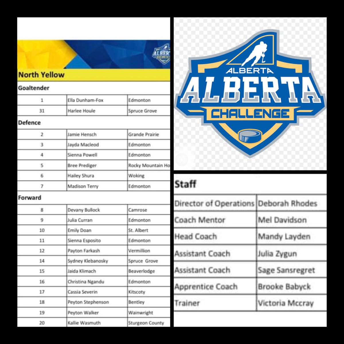 Excited for the journey with this team!! Alberta Challenge - May 3-7th - Red Deer