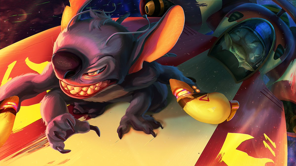 ArthurRandolpho's tweet photo. A fanart an I made of Stitch and Grogu. You can check the full project on my artstation:
https://t.co/chTrwuY66j
or on my instagram:
https://t.co/0HLGXueyv2
#Disney #fanart #TheMandolarian #babyyoda #StarWars  #digitalpainting #Grogu  #illustration  #art @Disney @DisneyStudios https://t.co/lNOmwUj5qA