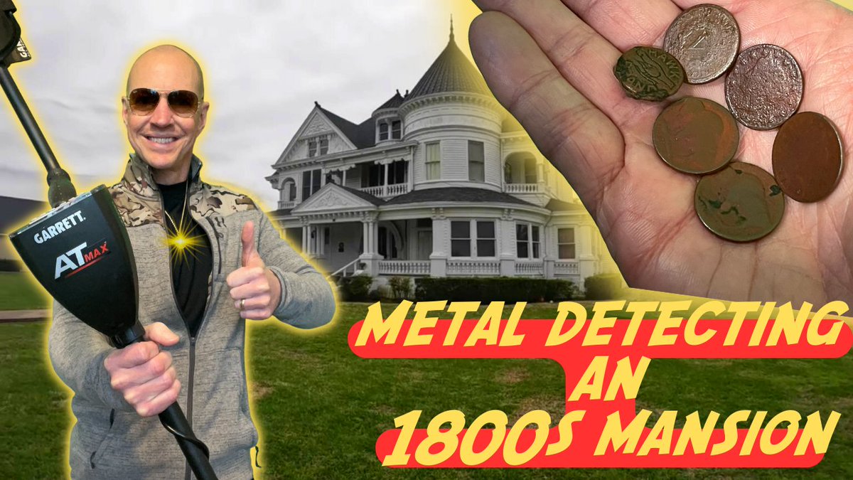 Ed_Huffman_'s tweet photo. Metal Detecting 1800s MANSION! Found 100+ Year Old Coins https://t.co/1SEzQSQXY3 via @YouTube https://t.co/XUujPKrEn1