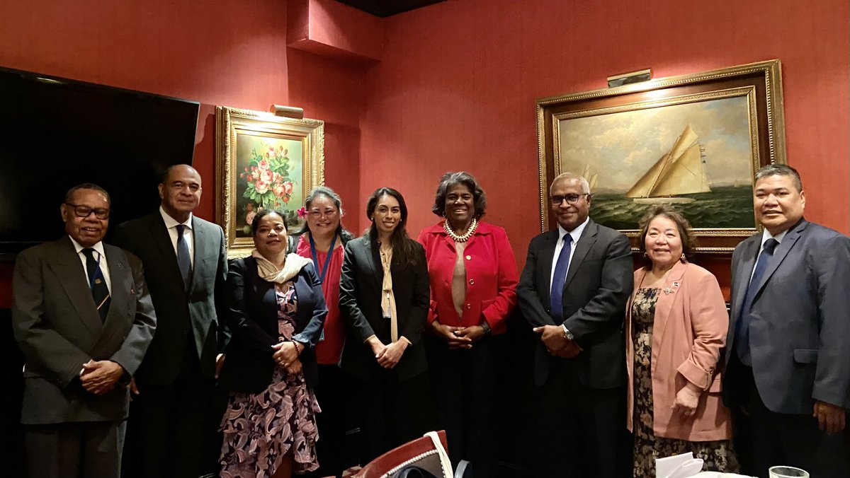 Great to meet with Permanent Representatives from the Pacific Small Island Developing States. We discussed a host of issues, including the climate crisis and UN Security Council reform.