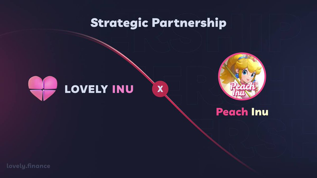 LFLabsToken's tweet photo. 💖ANNOUNCEMENT💖

Greetings Lovely Community!

LOVELY INU is thrilled to bring attention of a new strategic partnership with PEACH INU 🎉

PEACH INU - MEME TOKEN - MARIO HYPE - CONTRACT RENOUNCED |  With the mario hype The princess takes the lead in this meme season https://t.co/jI18A3Nru5