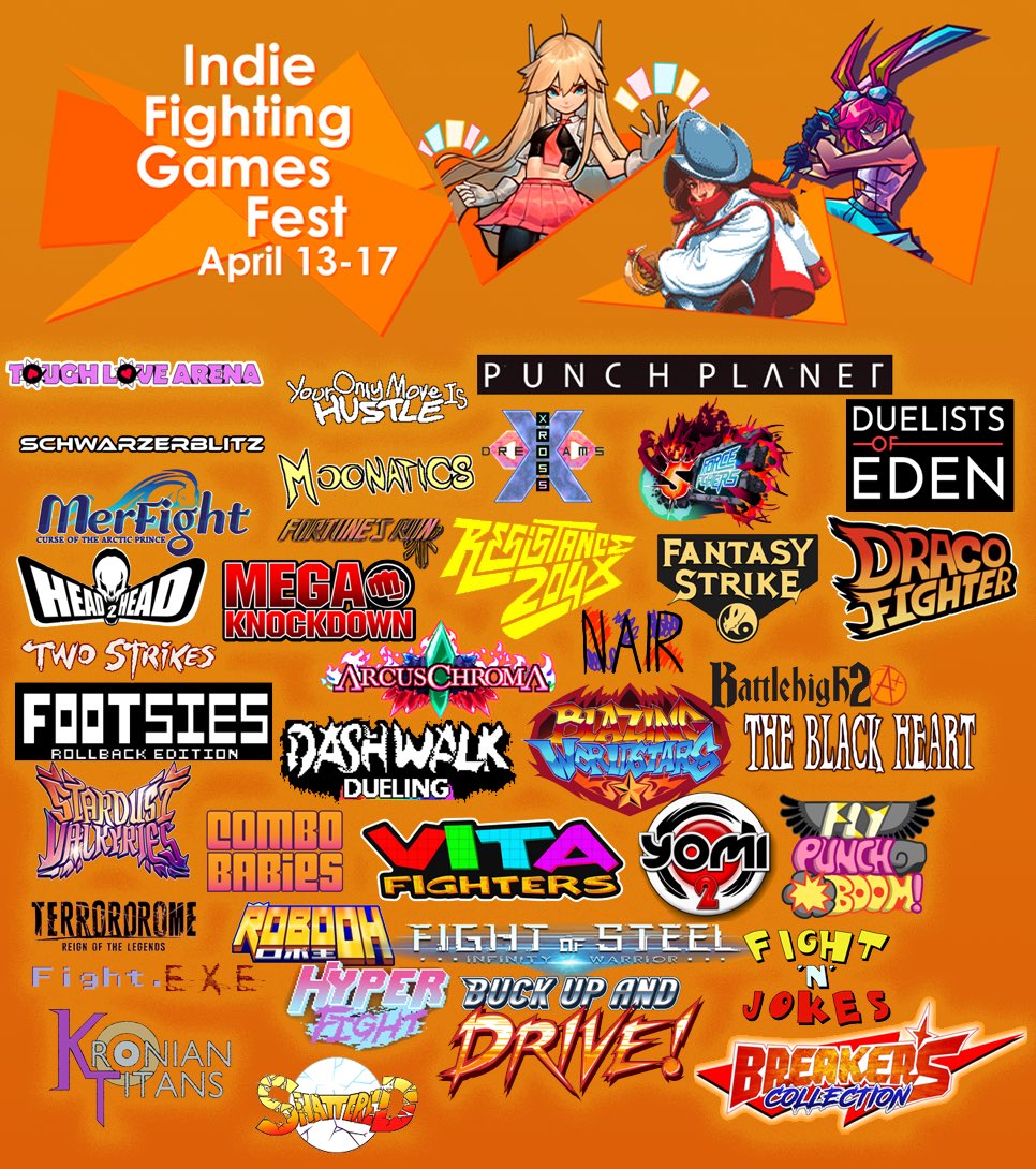 AYA on Twitter "Indie Fighting Games Fest 👊🏻 Reminder of my games I’ll