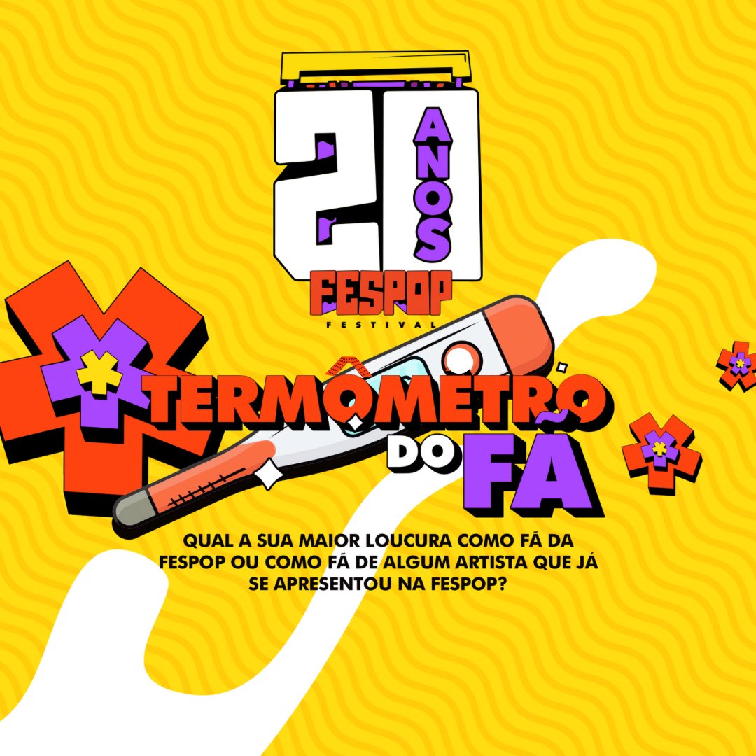 Fã que é fã tem história pra contar!

Sabemos que a FESPOP FESTIVAL atraia milhares de fãs de todos os cantos! 

Por isso nós queremos saber 🤩

QUAL A SUA MAIOR LOUCURA COMO FÃ DA FESPOP OU COMO FÃ DE ALGUM ARTISTA QUE JÁ SE APRESENTOU NA FESPOP?

Conta pra gente! 💛