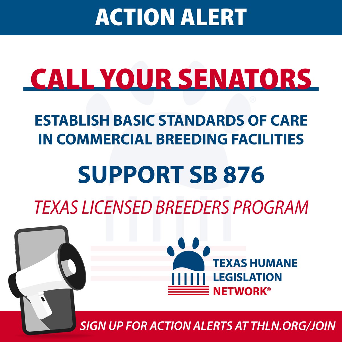 THLNTX's tweet photo. 🚨ACTION ALERT: Today, The Puppy Mill Bill (#SB876) was voted out of the Criminal Justice Committee by a unanimous vote!

Next, this bill will go to a vote on the Senate floor. That means we need YOU to contact your Senator!

📞 Please visit https://t.co/uDFkmn0J2t! https://t.co/SPiy5A53OP