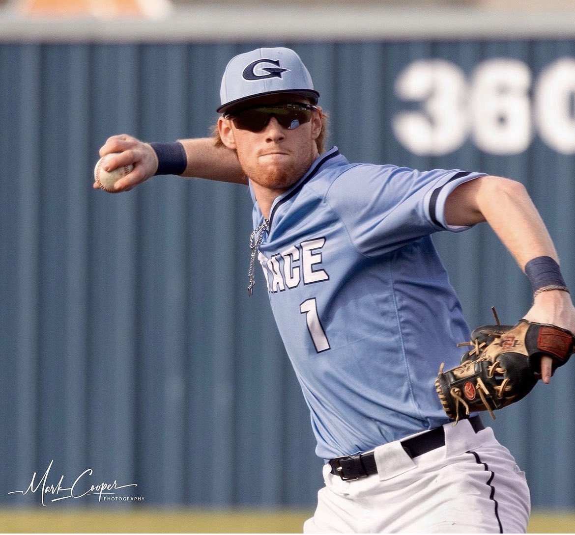 GCARamsBaseball's tweet photo. Rams walk off win for the sweep‼️

Final in 8 innings, Grace 4 TKA 3

AJ Ward with the complete game win on the mound. 

Alden Addington with 3 hits and 2 runs scored. 
Zach Helton with 2 hits and the game winning hit. https://t.co/6pjF02mVXR