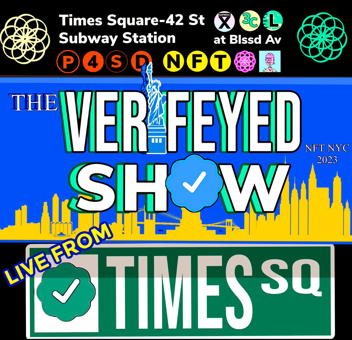 KenFt77's tweet photo. Don’t forget to check out the VerifEYED Show tonight with @kylejmcdeezy @emmitt_art @Magooush and soecial guest @luuminize #VerifEYED #Posse
@ThePossessedNFT https://t.co/6R4xBZVAVX
