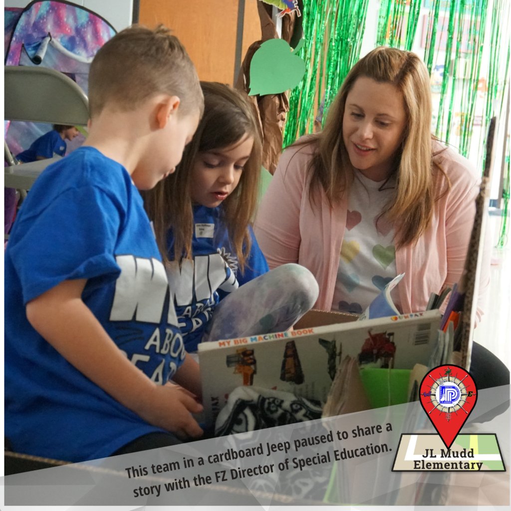 FZSchools's tweet photo. Read together. Lead together. Succeed together! JL Mudd Panther Cubs love to share a good book with a grown up. Did you know investing 20 minutes a day in reading with your students can help them reach their academic goals? #FZReads #LIM #LETRS https://t.co/UdVH0IWc1Y