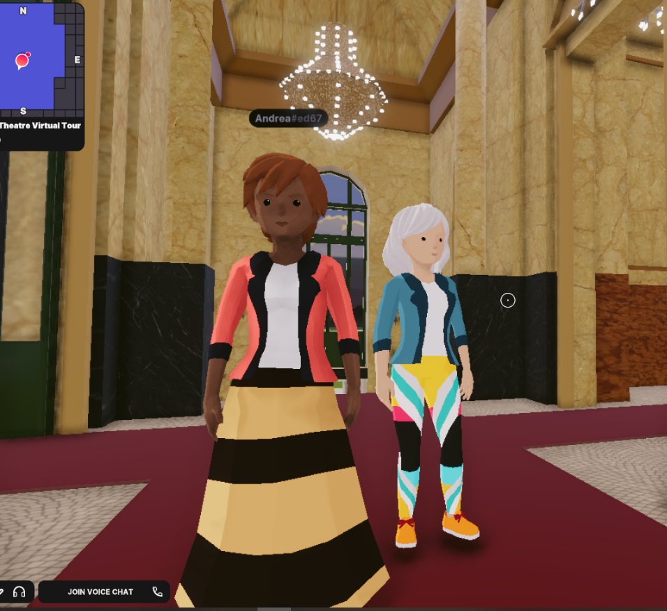 marisacon's tweet photo. Hoy en el curso: "Los Metaversos desembarcan en el aula", nos vestimos elegantes y nos fuimos al #TeatroColón (les dimos pistas para poder encontrarlo y recorrerlo.
#salidaDidactica en el #metaverso #MuseosVirtuales
@rocca_andrea https://t.co/7PSE37Zv4n