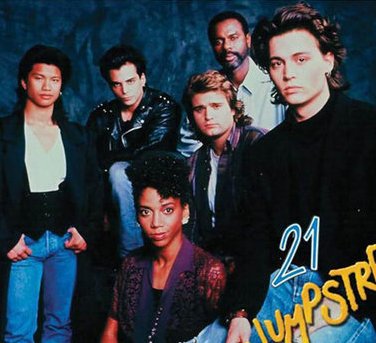 OldSchool80s's tweet photo. April 12, 1987: 21 Jump Street debuted on Fox. #80s Ran 5 seasons &amp; 103 episodes. Find out about the show's theme song here > https://t.co/RP1EqufTSj https://t.co/FXkeP5wPHP
