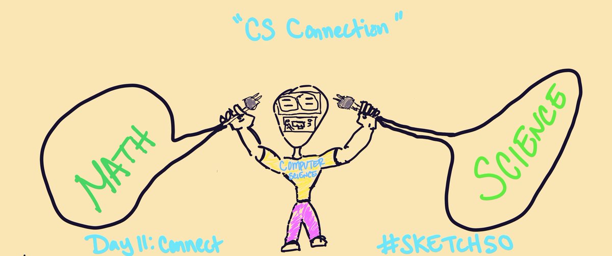 MrRodGarcia's tweet image. Computer Science is a great connector to math and science✊. Let's make it happen.
Jumping back into #sketch50.
Day 11: Connect @sketch_50