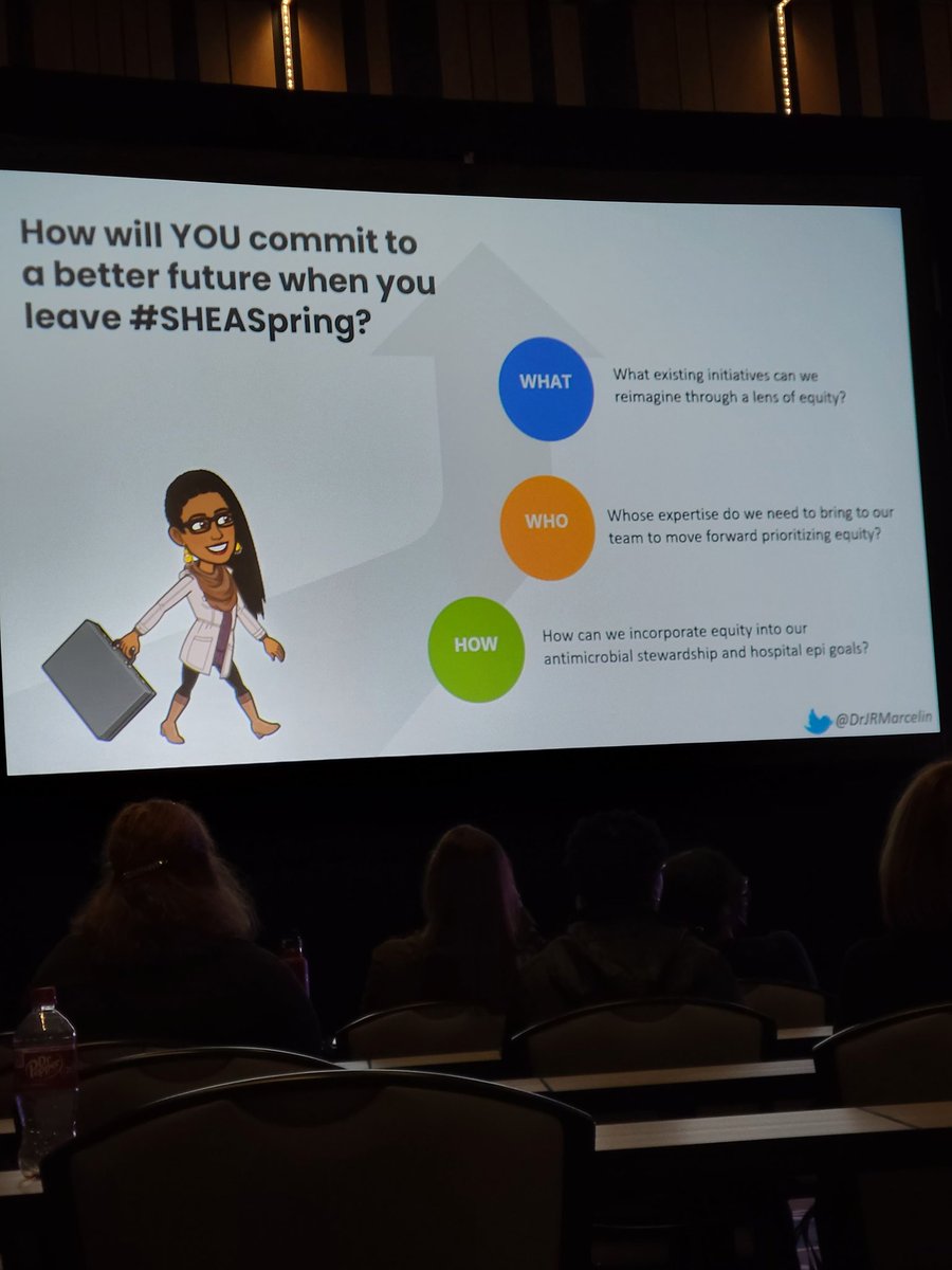 LeilaSHojat's tweet photo. "Imagine if you were hurtling toward that precipice [of #AntimicrobialResistance] faster than others around you"
@DrJRMarcelin discussing health equity in stewardship and health epi at #SHEAspring2023 opening plenary https://t.co/DENTjcT7Sf