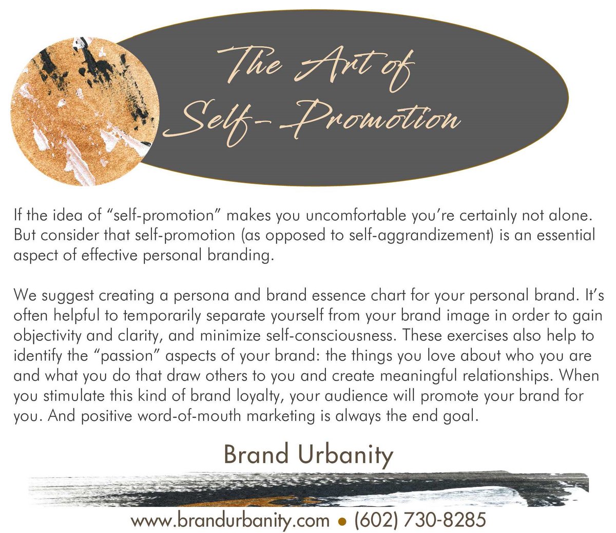 Take the cringe out of self-promotion. Make it cool instead.