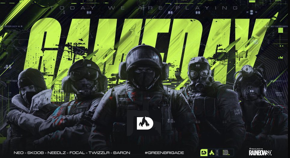 WeThriveGG's tweet photo. 🔥DO OR DIE🔥

#DecimateR6 takes there stand against @LycusEmpire tonight LIVE in the @SolarFlareCL. Tune in to watch the action. It’s time to conquer ! 

               🚨NOW LIVE🚨
#DecimateR6 🆚 @LycusEmpire 

🕰️: 8:30 est. 
📺: https://t.co/pm3vQlzyb0

Good Luck Boys ! #GreenBrigade🔥