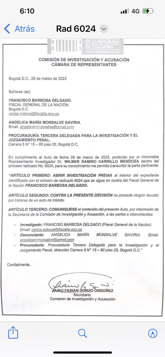 No hay nada más poderoso que la voluntad, felicito a <a href="/CamaraColombia/">Cámara de Representantes de Colombia</a> por hacer lo correcto. Todavía creo en la justicia de los hombres y en las instituciones. Ojalá el miedo no los detenga y hagan historia. El ciudadano necesita creer!!!