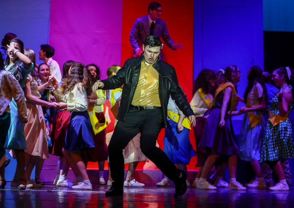 SaedHindash's tweet photo. Scenes from The Nazareth Area High School Theatre Troupe's rehearsal of ‘Bye Bye Birdie.’ To see more photos, click this link --> https://t.co/mJFjEombFN https://t.co/ms1W33fdRo