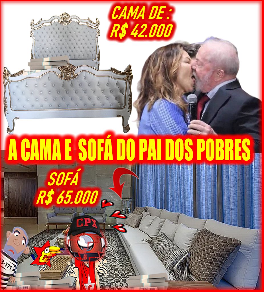 Arrcanjjo🔊 on Twitter "Sem licitação, Janja e Lula compram uma cama de