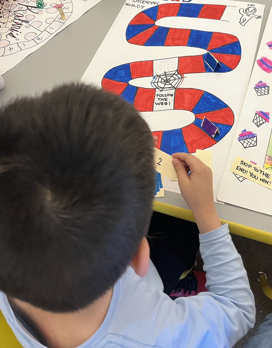UDHS_FCS's tweet photo. As an end to our unit on teaching math, Child Dev. I students created path games for their @MCIU @HeadStartgov buddies. https://t.co/e2KKWQr8WF