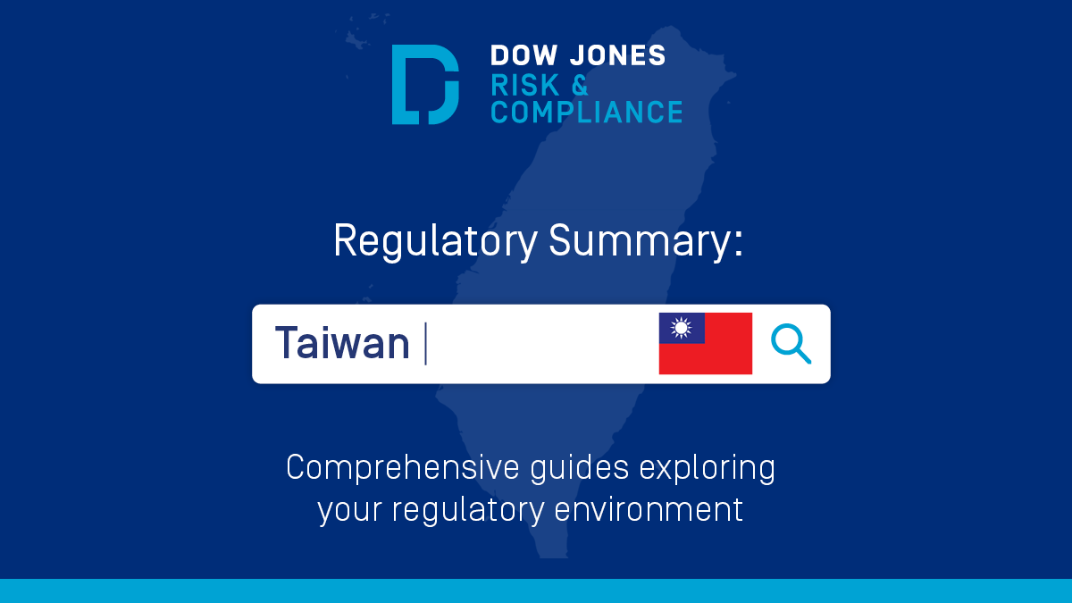 DJCompliance's tweet photo. Stay informed on current #AML and #AntiBribery and Corruption trends for operating in #Taiwan in our new white paper series: https://t.co/8dkdCZYq8L   

#riskmanagement #regulatory https://t.co/eWxRcb13ba