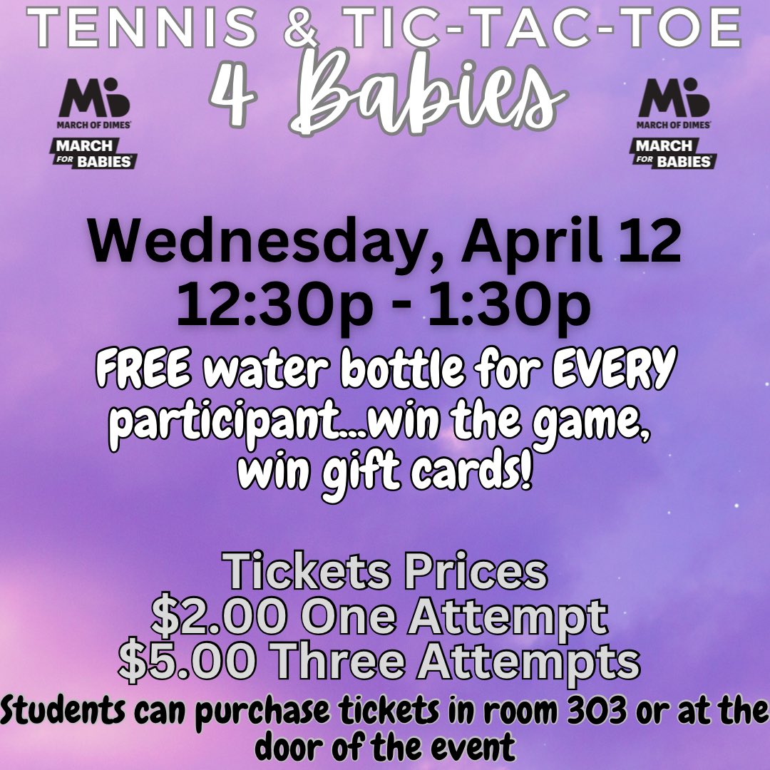 Let’s raise money for the babies…purchase your tickets and join us tomorrow in the MPR!!! @ValVerdeUSD <a href="/MarchofDimes/">March of Dimes</a> #4TheBabies