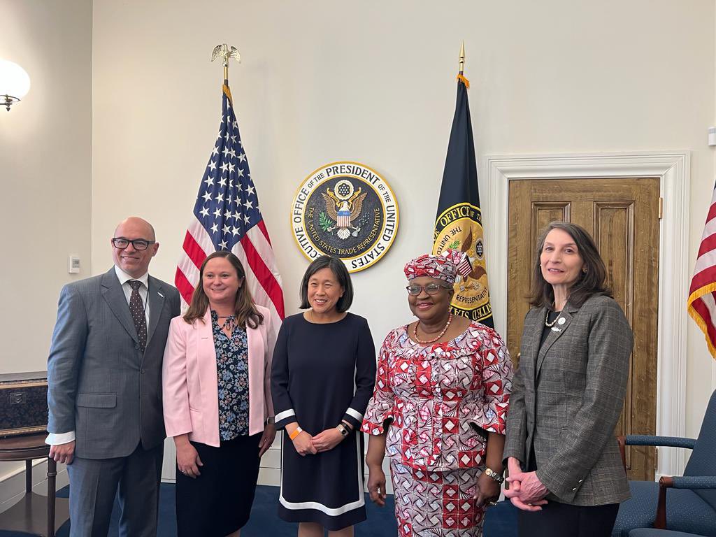 Great to celebrate today the USA’s ratifications of the Fisheries Subsidies Agreement! The 1st large fishing nation to ratify. Thank you to <a href="/AmbassadorTai/">Ambassador Katherine Tai</a> &amp; the USTR fisheries team for making this early ratification happen. Hope others will follow suit. Let’s get it done by MC13!