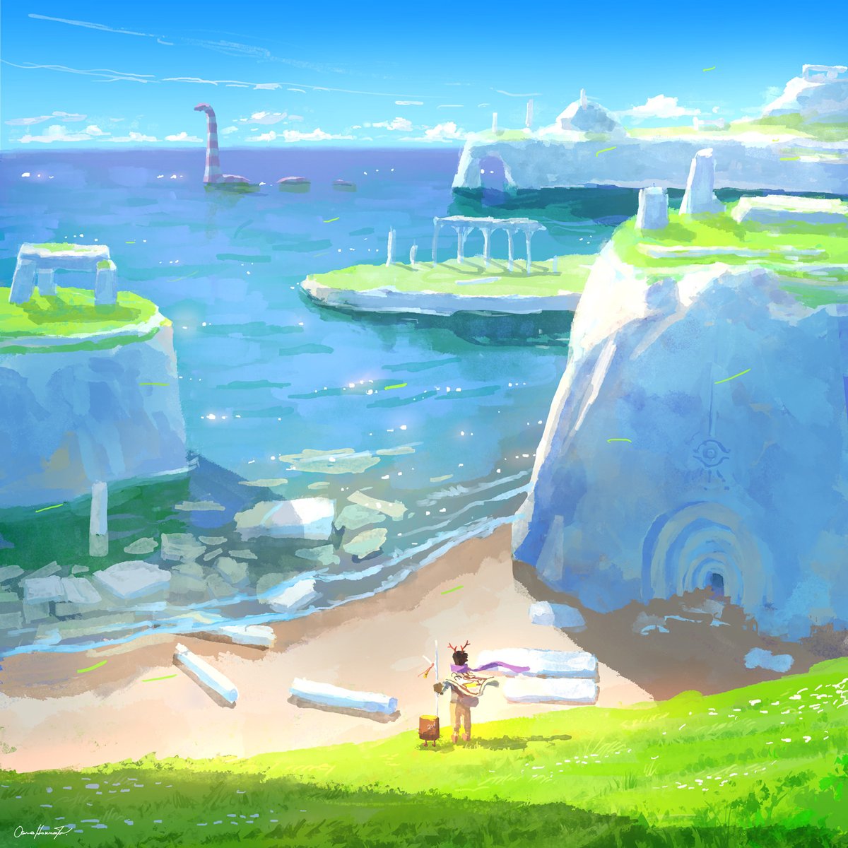 ozoztv's tweet photo. #PortfolioDay 
Olá I'm Oswaldo KATO I like to paint otherworldly scenes. https://t.co/PMtafexIe4