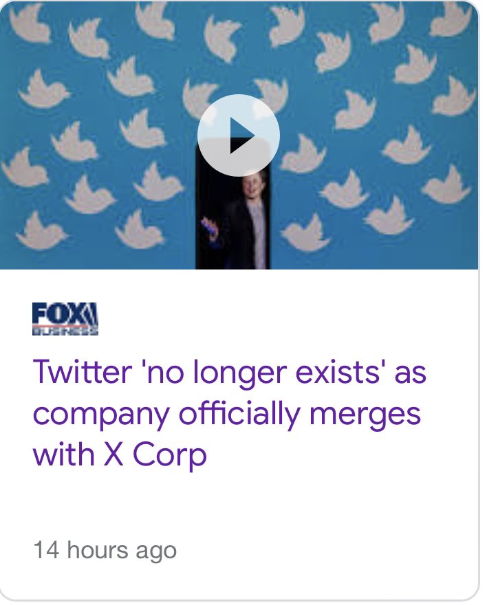 JustMeDigi's tweet photo. TECHNOLOGY: “Twitter, Inc. has been merged into X Corp. and no longer exists.” We witnessed matrix style behavior similar to what China has done with WeChat. Vertically integrate all aspects of life-social, messaging & money. What do you think? #FBAnews #FBAreport #FBA #B1 🇺🇸 https://t.co/BHgPEED0ds