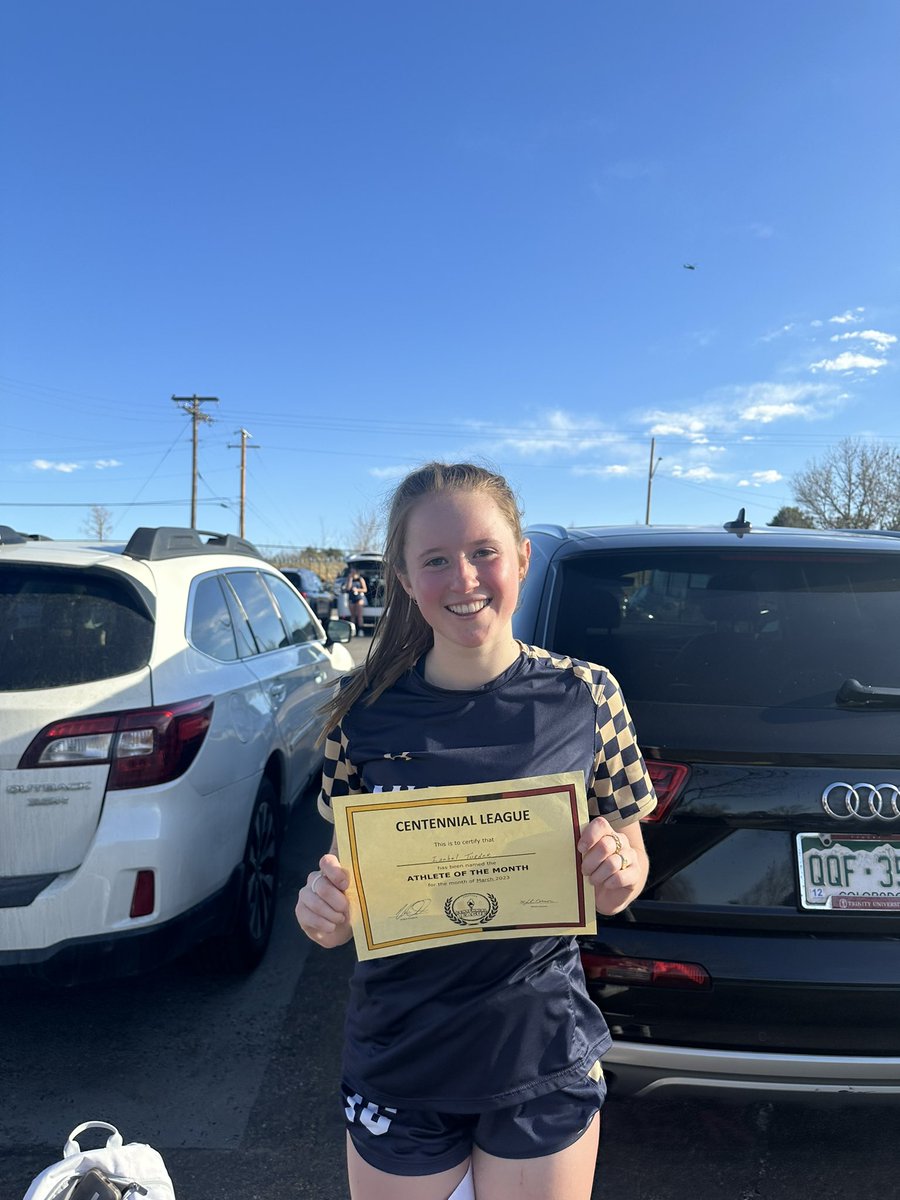 Super excited to be named Centennial League Athlete Of The Month!