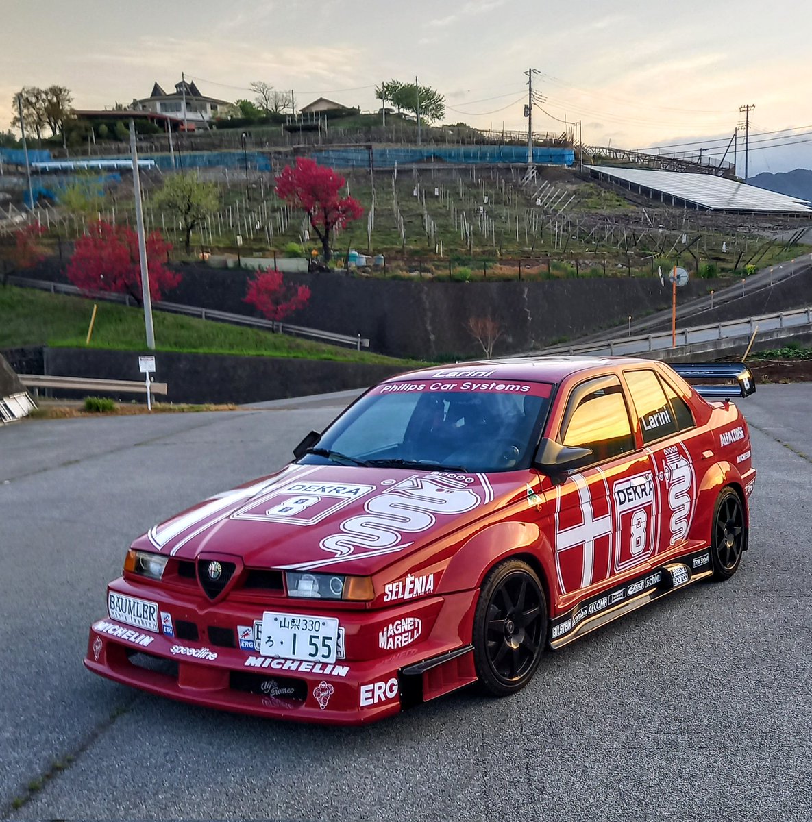 battle8940's tweet photo. 朝ドラしてきた
#アルファロメオ155
#alfaromeo155
#alfaromeo155q4
#alfaromeo155dtm
#155dtm https://t.co/laZqQ0K5qE