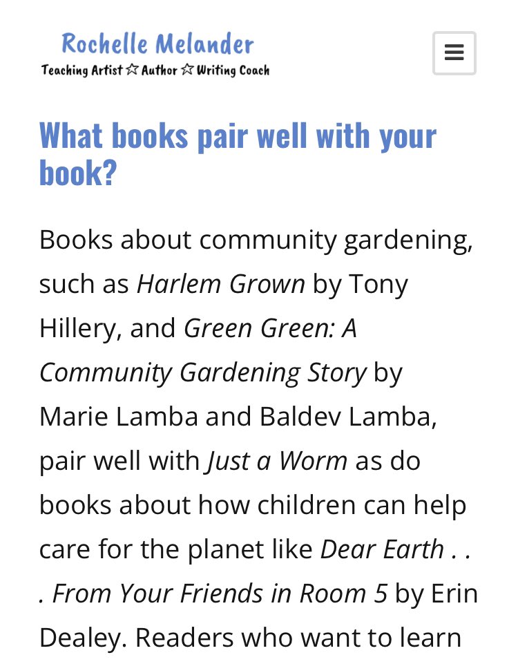 Erin Dealey ☮️ 🌎 DEAR EARTH = Happy EARTH Year! (@erindealey) on Twitter photo Thank you so much <a href="/MarieCBoyd/">Marie Boyd</a> for pairing your wonderful JUST A WORM <a href="/GreenwillowBook/">Greenwillow Books</a> with DEAR EARTH…From Your Friends in Room 5 <a href="/HarperChildrens/">HarperKids</a> <a href="/lupencita/">Luisa Uribe</a> <a href="/EastWestLit/">East West Literary</a> —🌏🌎🌍💚<a href="/GreenPb2023/">GreenPB2023</a> —> rochellemelander.com/teaching-just-… #EarthDay2023 Thank you so much <a href="/MarieCBoyd/">Marie Boyd</a> for pairing your wonderful JUST A WORM <a href="/GreenwillowBook/">Greenwillow Books</a> with DEAR EARTH…From Your Friends in Room 5 <a href="/HarperChildrens/">HarperKids</a> <a href="/lupencita/">Luisa Uribe</a> <a href="/EastWestLit/">East West Literary</a> —🌏🌎🌍💚<a href="/GreenPb2023/">GreenPB2023</a> —> rochellemelander.com/teaching-just-… #EarthDay2023