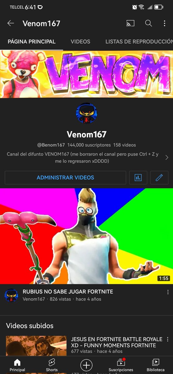 Benom167's tweet photo. Woooo con la novedad de que youtube me regreso mi canal principal de hace mas de 7 Años xDDD epico jaja todo menso me lo habian borrado xd voy  subir mos tiktoks jjsjsjs like si te gusta el pollo https://t.co/frAeRHgy3G