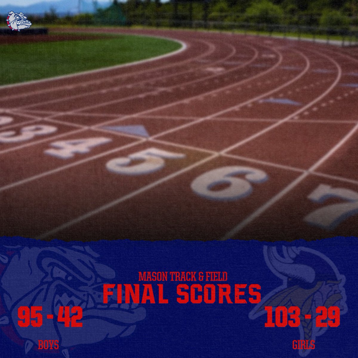 Boys &amp; Girls Track start off the CAAC Red schedule with a league win over Haslett! Go Dawgs!