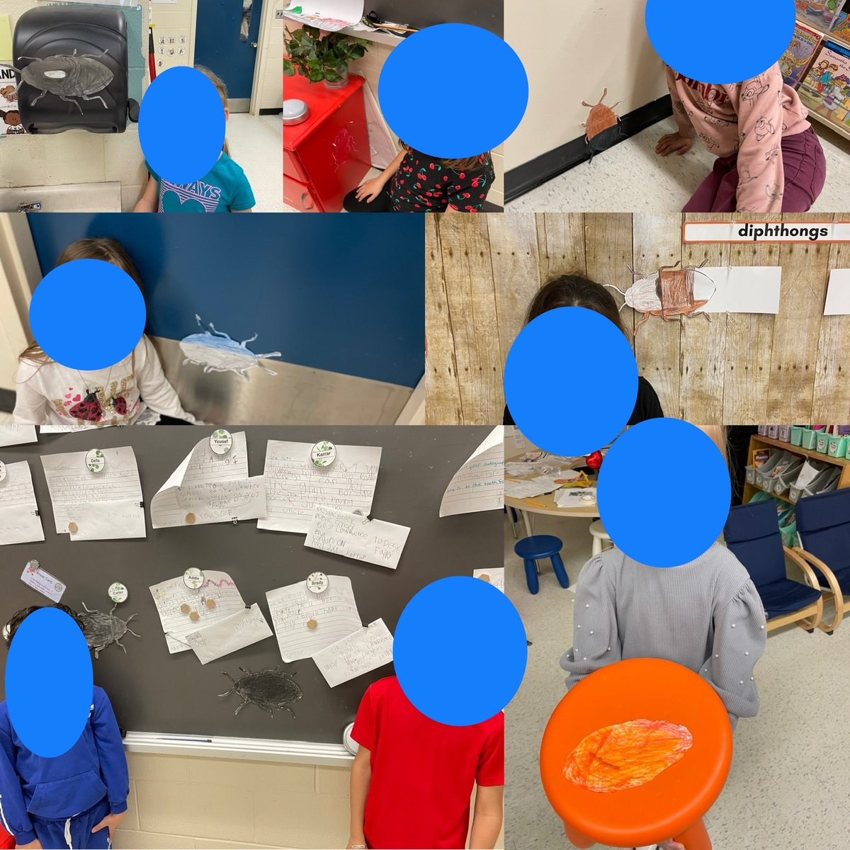 After learning that some living things can camouflage into their environment to protect themselves from predators, Along with Ms.McBurney’s class Ss took on the challenge of camouflaging their beetles in our classroom environment. Can you spot them all? <a href="/SirIsaacBrockPS/">Sir Isaac Brock PS</a>