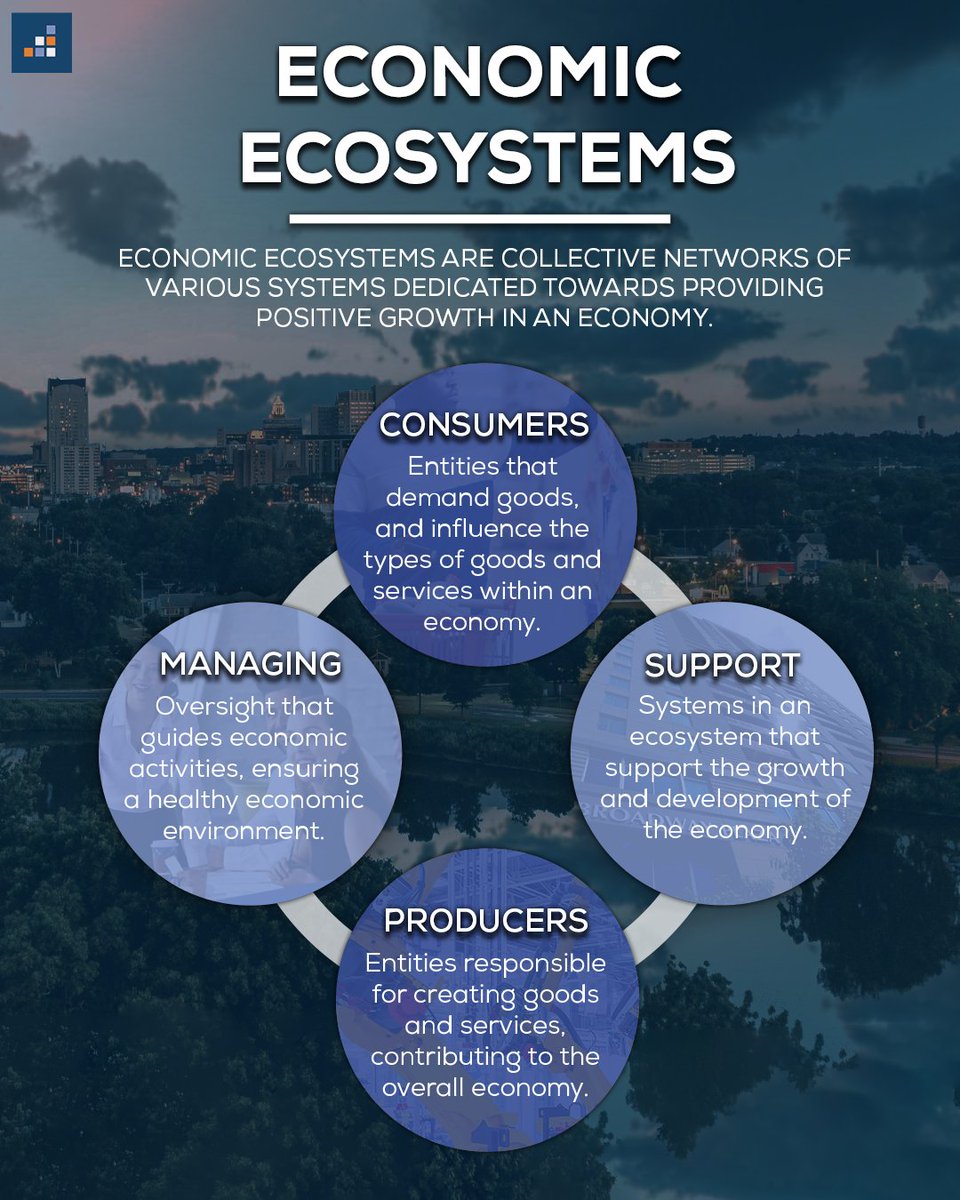 There are many moving parts within an Economic Ecosystem, which work together to pave the way for a thriving and prosperous future for everyone.