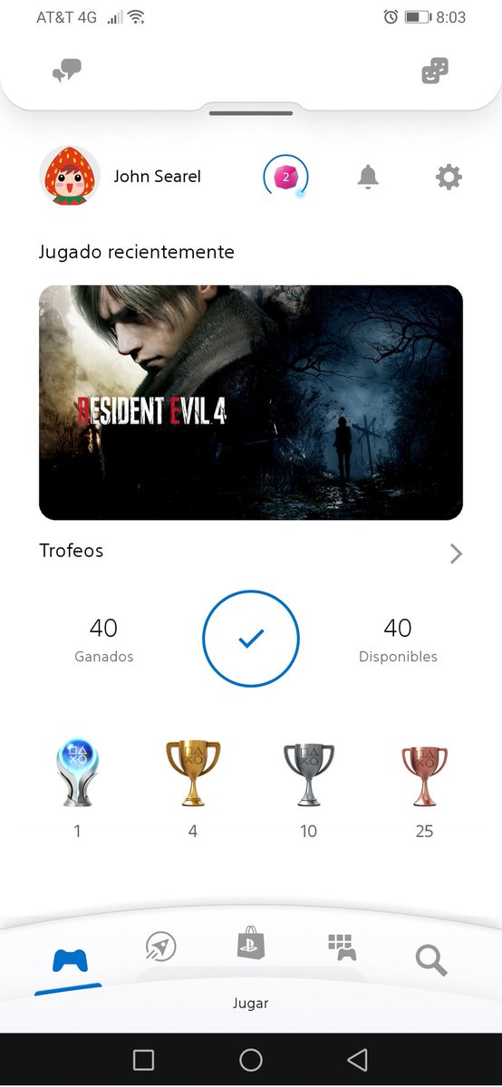 CreeperPs3's tweet photo. Platinado 💪#Re4Remake #ResidentEvil4Remake https://t.co/mSMVGuGvji