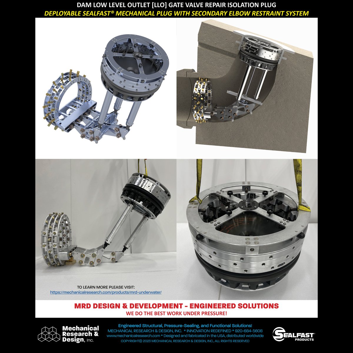 MRDSEALFAST's tweet image. Dam and Hydropower Repair Plugs and Isolation Barriers

To learn more, please visit us at mechanicalresearch.com

#PIPEPLUG #HYDROPOWER #SEALFASTPRODUCTS #PENSTOCK #SEAL #MECHANICALRESEARCH #MRDUNDERWATER #HYDRODAM #INTAKE #TAILRACE #COFFERDAM #BULKHEAD #ISOLATIONBARRIER #ROV