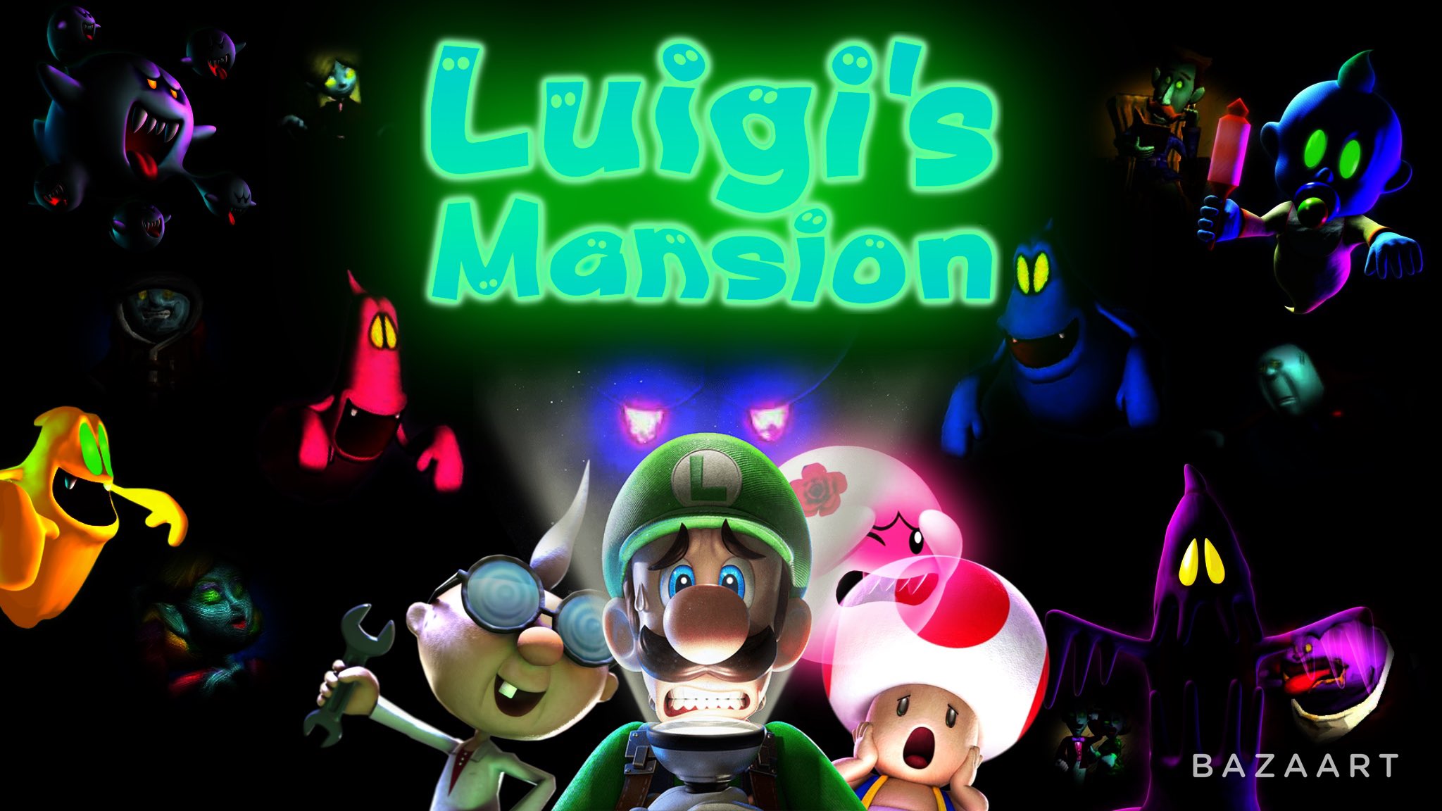 Bugmaster06 on X: Luigi's Mansion Poster (Fan Made) (Rose Boo