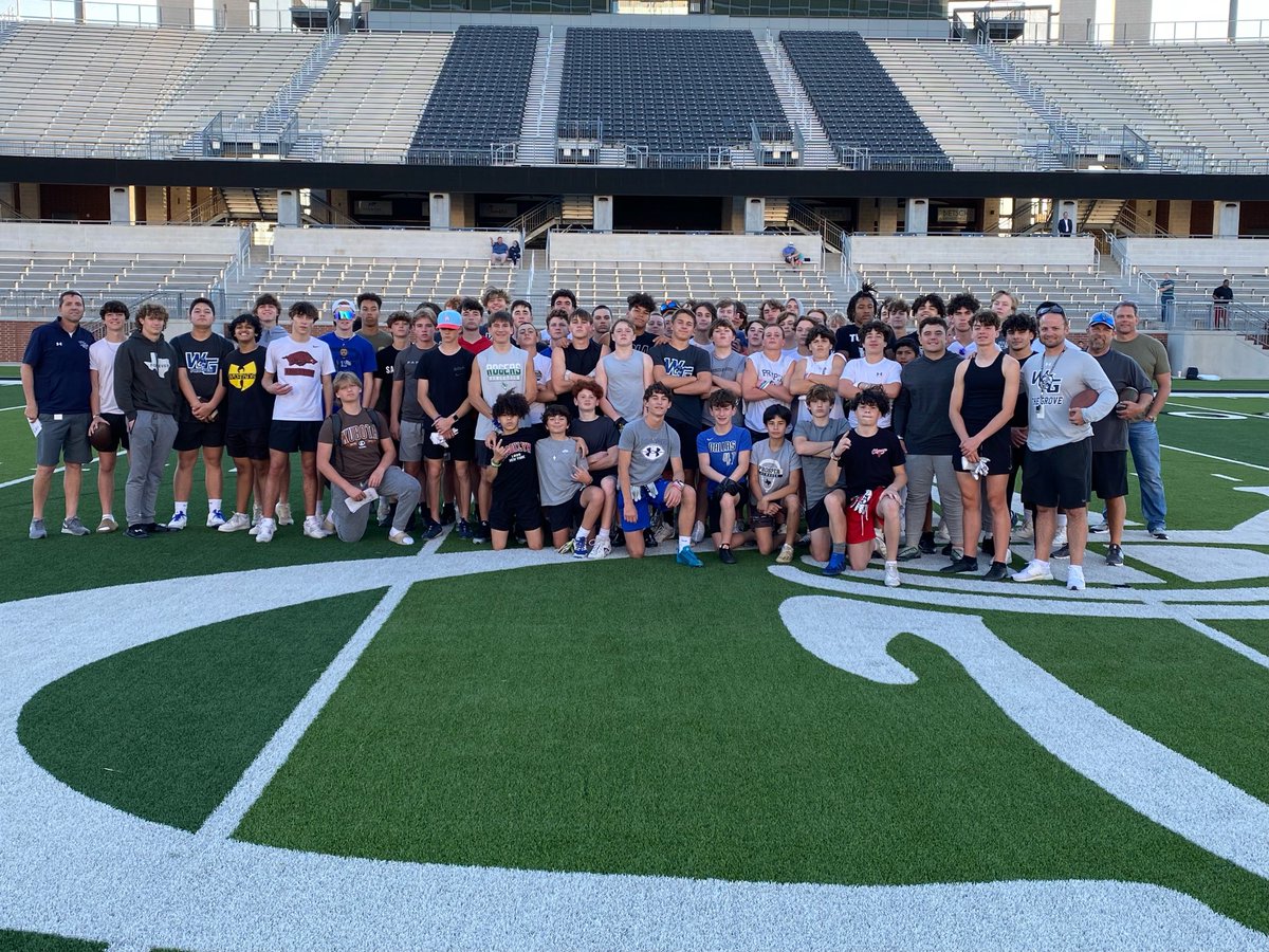 WGHSFootball's tweet photo. It was great to see our future Wildcats competing today. Special thanks to all of our HS players who showed up to coach today. Walnut Grove is going to be a special place. #TheStandard #ATTACK https://t.co/IXKsuA19KM