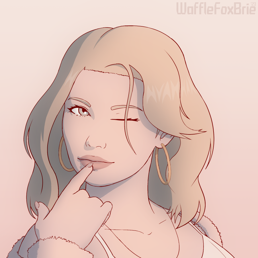 WaffleFoxBrie's tweet photo. Claire Bennett head/icon commission for @dogstarlite!! ✨ https://t.co/eT1v0Hp44B