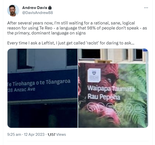 comms24_c24's tweet photo. We must make Te Reo New Zealand only official language #one_nation #maori #one_newzealand #one_language https://t.co/5fl2kWZaKj