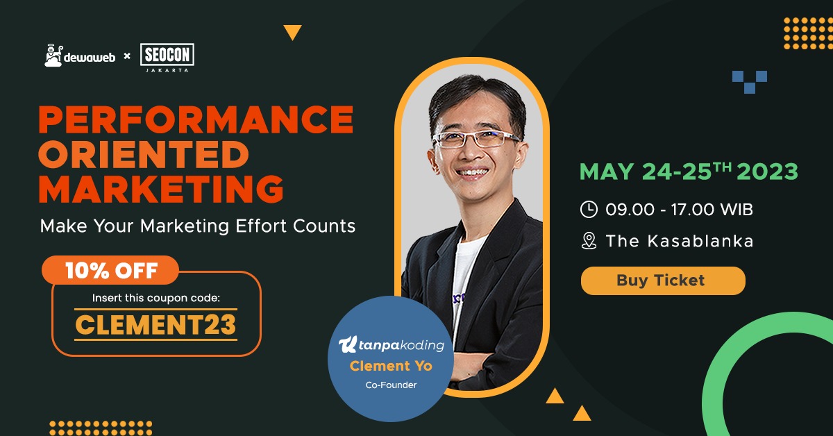 clementyonathan's tweet photo. Bersyukur dapat peluang berbagi pengalaman di event #seocon2023 

Semoga bisa bermanfaat ya.

Yang lagi haus dahaga lapar ilmu performance marketing, boleh nie join event 2 hari di Kota Kasablanka Mall.

PLUS disc 10% pakai kupon CLEMENT23 https://t.co/Drl6llhcgK

Semangat ^^ https://t.co/SCIqD780EN