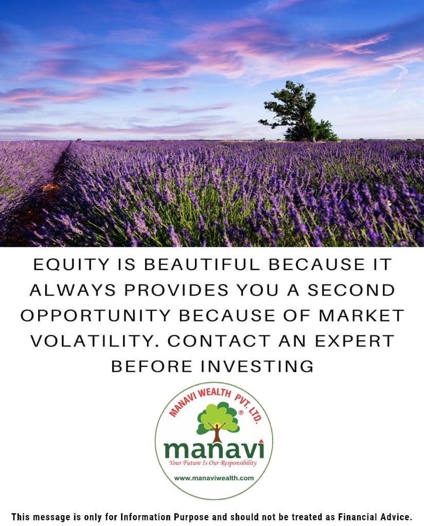 ManaviWealth's tweet image. If you want to be the part of India’s growth story, you have to be an equity investor. Adding equity through mutual fund is the best route,reach us to know more
#AdvisorZarooriHai #ManaviWealth #ForFinancialFreedom