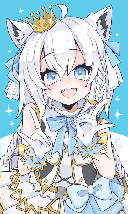 【7枚目】ホロライブウエハースでフブちゃんが当たったから描いてみた▼メイキング動画絵フブキ 